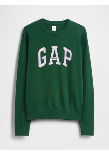 Erkek Yeşil Relaxed Gap Logo Intarsia Sweat fiyatları