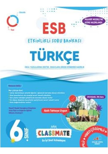 Okyanus 2026 6. Sınıf Classmate Türkçe Etkinlikli Soru Bankası