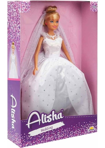 3381 Nessiworld-Rst-Sıs-Gelinlikli Manken Bebek Alisha 29 cm - Nessiworldman modelleri