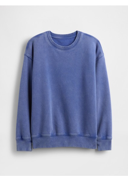 Erkek Çocuk Koyu Mavi Vintagesoft Relaxed Bisiklet Yaka Sweatshirt fiyatları