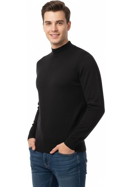 Erkek Yarım Balıkçı Kazak Çelik Örgü Regular Kalıp 4241B BGL-ST04854