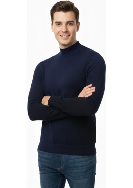 Erkek Yarım Balıkçı Kazak Çelik Örgü Regular Kalıp 4241B BGL-ST04854 fiyatları