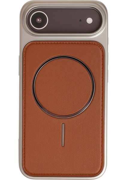 Neomag Case Iphone 17 Air Taba Manyetik Özellikli Deri Kılıf