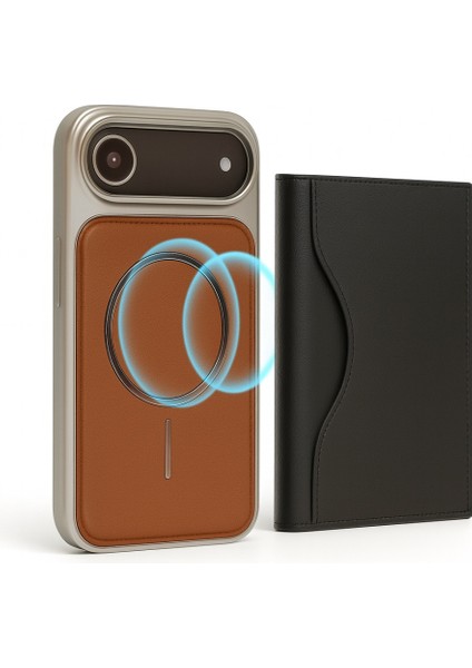Neomag Case Iphone 17 Air Taba Manyetik Özellikli Deri Kılıf modelleri