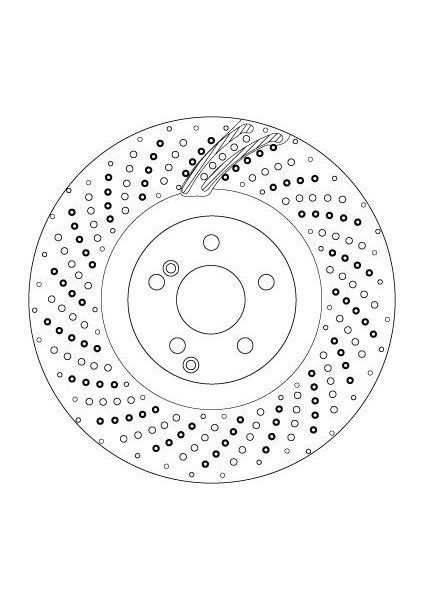 FREN DISKI ON MERCEDES AMG W204 W205 W212 W221 A0004212012