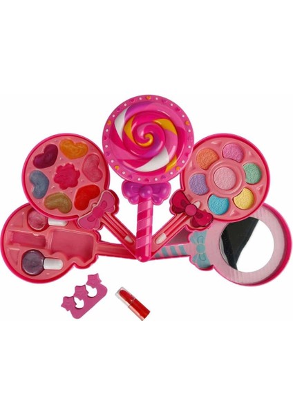 Lolipop Şekilli 4 Katlı Makyaj Güzellik Seti