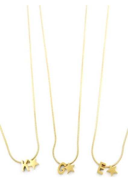 24'lü Yıldız Harf Kolye - Altın fiyatları
