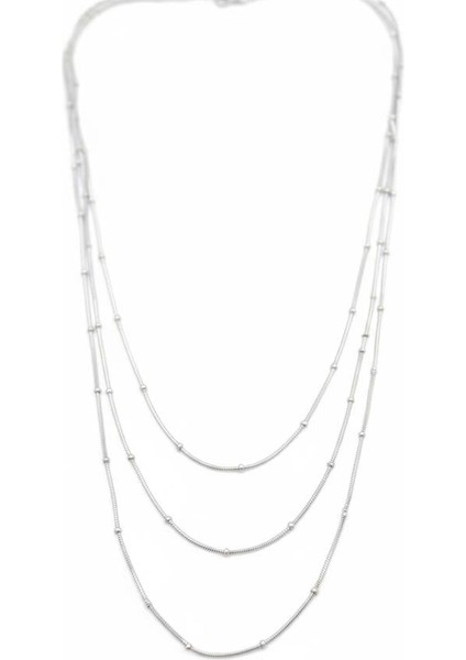 Top Boncuk Zincir Kolye - Gümüş fiyatları