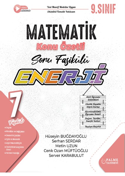 Palme 9. Sınıf Matematik Enerji Konu Özetli Soru Fasikülleri Palme Yayınları