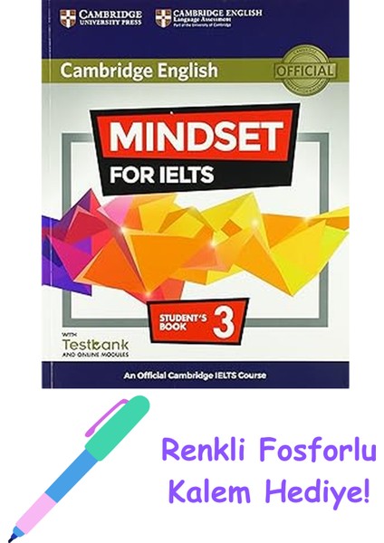 Mindset For Ielts 3 Student's Book With Testbank And Online Modules + Fosforlu Kalem Hediye