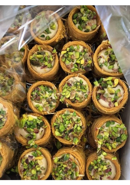 Kadayıflı Bülbül Yuvası Lokumu Fıstıklı 10 kg