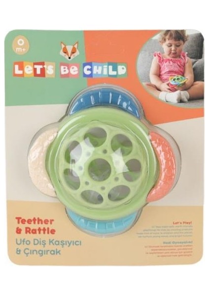 30800 Let's Be Child - Ufo Diş Kaşıyıcı & Çıngırak +0 Ay