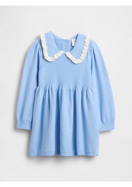 Kız Bebek Mavi Cashsoft Elbise modelleri
