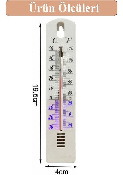 Termometre Plastik 2 Li 1 Paket Duvar Iç ve Dış Mekan Sıcaklık Ölçer Ev Bebek Odası Kuluçka Makinesi fiyatları