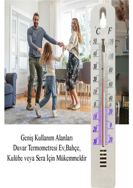 Termometre Plastik 2 Li 1 Paket Duvar Iç ve Dış Mekan Sıcaklık Ölçer Ev Bebek Odası Kuluçka Makinesi fırsatları