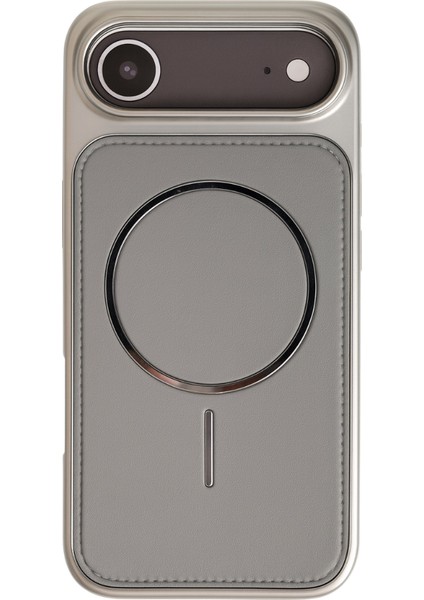 Neomag Case Iphone 17 Air Gri Manyetik Özellikli Deri Kılıf