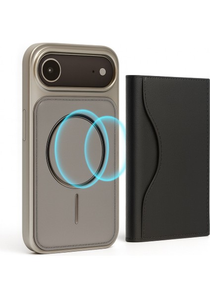 Neomag Case Iphone 17 Air Gri Manyetik Özellikli Deri Kılıf modelleri