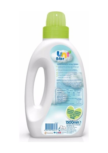 Uni Baby Sensitive Sıvı Çamaşır Deterjanı 1500 ml fiyatları