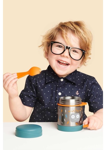 Skip Hop Zoo Paslanmaz Çelik Termos 325 ml Robot modelleri