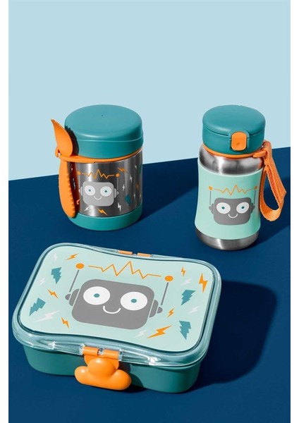 Skip Hop Zoo Paslanmaz Çelik Termos 325 ml Robot fırsatları