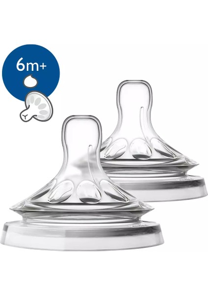 Avent Natural Biberon Emziği Y Kesik 6 Ay+ 2li SCF046/27