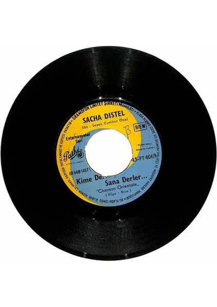 Sacha Distel - Ou Ça Ou Ça Kime Derler Sana Derler Plak (106.5) PLK20313