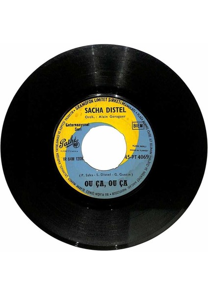 Sacha Distel - Ou Ça Ou Ça Kime Derler Sana Derler Plak (106.5) PLK20313 fiyatları