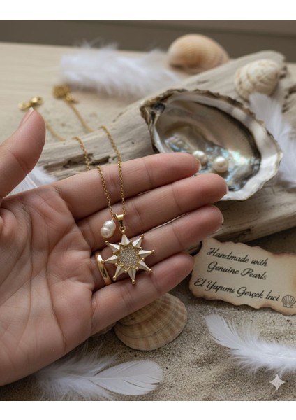 Gerçek Incili Çelik Kolye El Yapımı modelleri