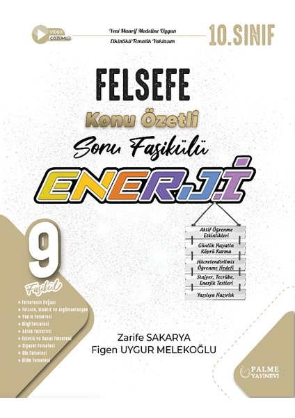 Palme 9. Sınıf Felsefe Enerji Konu Özetli Soru Fasikülleri Palme Yayınları