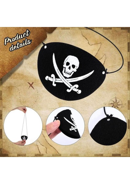 Vinlenessiworld Deri Korsan Göz Bandı Göz Maskesi Lastikli modelleri