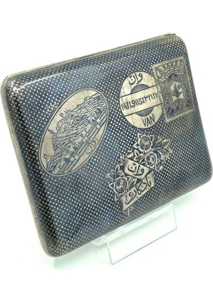 Osmanlı Tuğralı Savatlı Gümüş Van Tütün Tabakası