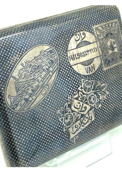 Osmanlı Tuğralı Savatlı Gümüş Van Tütün Tabakası fiyatları