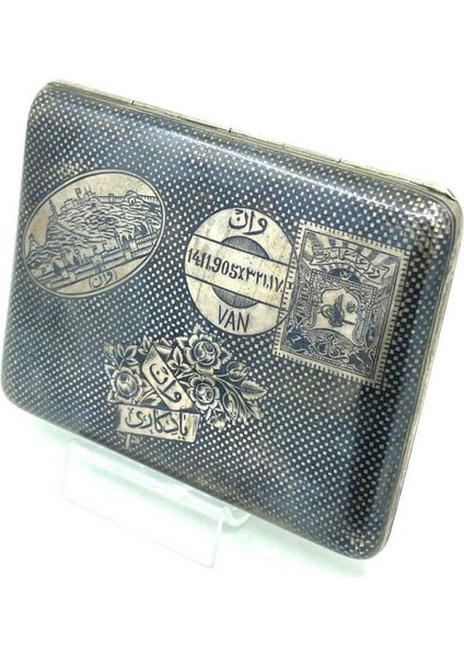 Osmanlı Tuğralı Savatlı Gümüş Van Tütün Tabakası modelleri