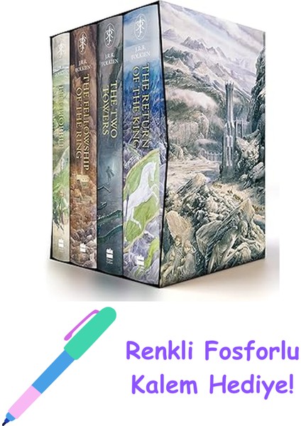 The Hobbit & The Lord Of The Rings Boxed Set + Fosforlu Kalem Hediye