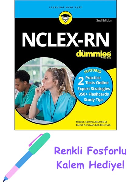 Nclex-Rn For Dummies With Online Practice Tests + Fosforlu Kalem Hediye