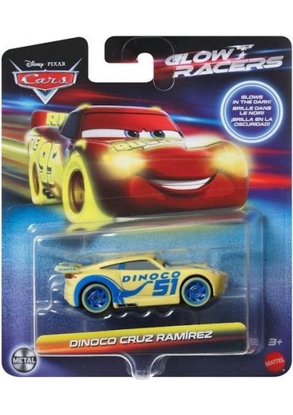 HPG76 Cars Karanlıkta Parlayan Yarışçılar Tekli Karakter Araçlar