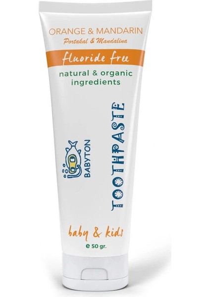 Babyton Organik Doğal Portakal & Mandalina Aromalı Diş Macunu 50 gr fiyatları