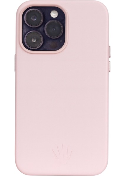 Triton Iphone 15 Pro Max Pembe Kılıf Magsafe Özellikli Deri Kılıf