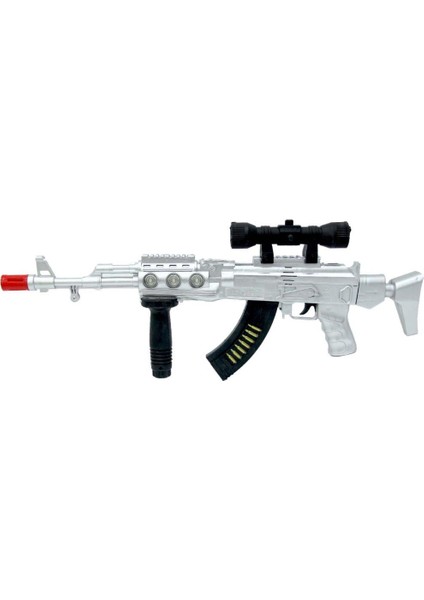 Ak-47 Gun Electric Işıklı Sesli Tüfek