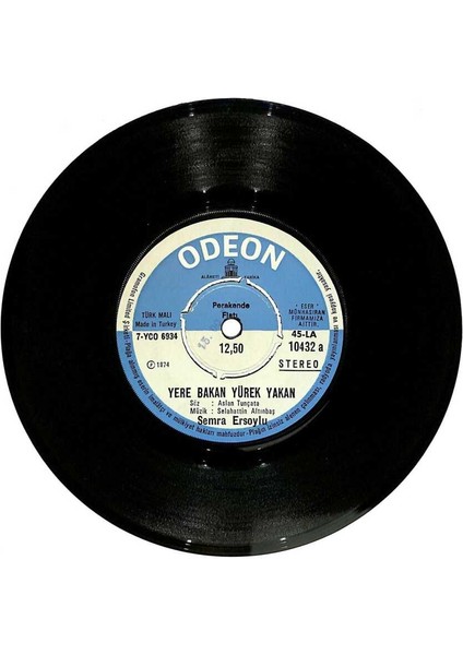 Semra Ersoy - Yere Bakan Yürek Yakan Senden Bana Yar Olanda Plak (108) PLK20335