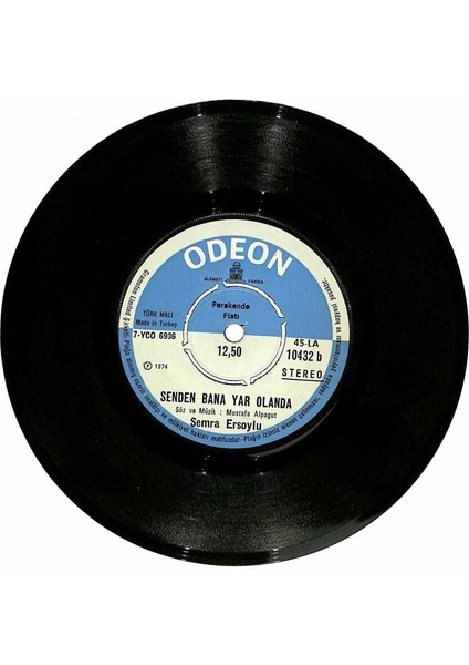 Semra Ersoy - Yere Bakan Yürek Yakan Senden Bana Yar Olanda Plak (108) PLK20335 fiyatları