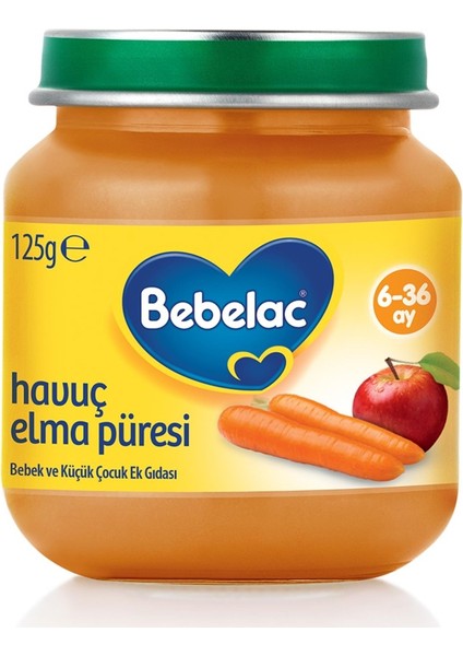Bebelac Havuç Elma Püreli Kavanoz Maması 125 gr fiyatları