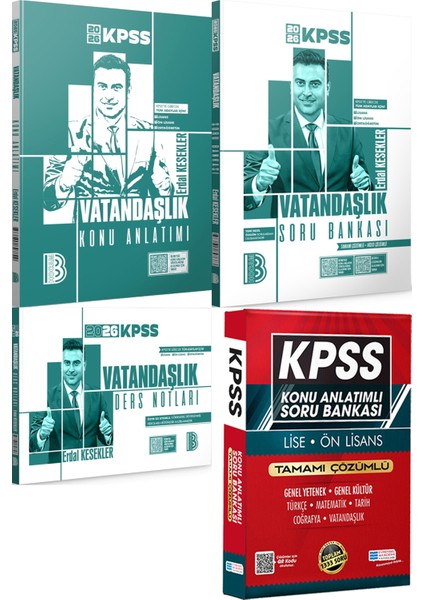 2026 Kpss Vatandaşlık Konu Anlatımı Soru Bankası Ders Notları - Lise Önlisans Konu Ant. Soru