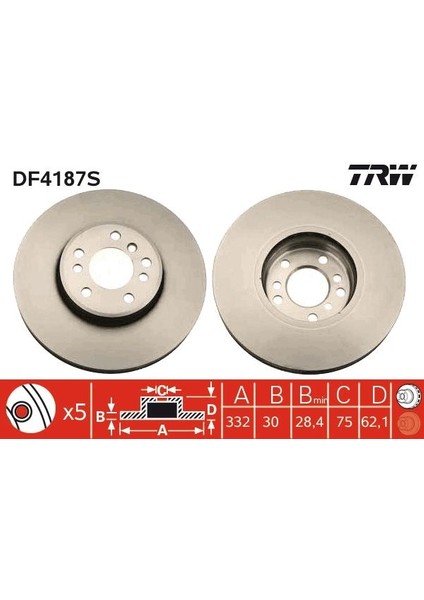 FREN DISKI ON BMW E83 E53 34116794304