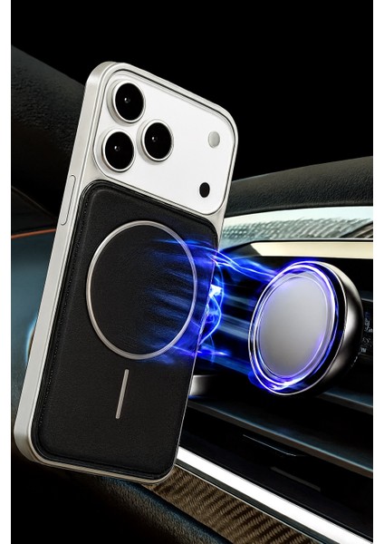 Neomag Case Iphone 17 Pro Max Siyah Manyetik Özellikli Deri Kılıf modelleri
