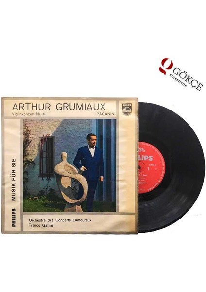 Arthur Grumiaux, Niccolò Paganini, Orchestre Des Concerts Lamoureux, Franco Gallini ‎– Violinkonzert Nr. 4 Lp Plak PLK950