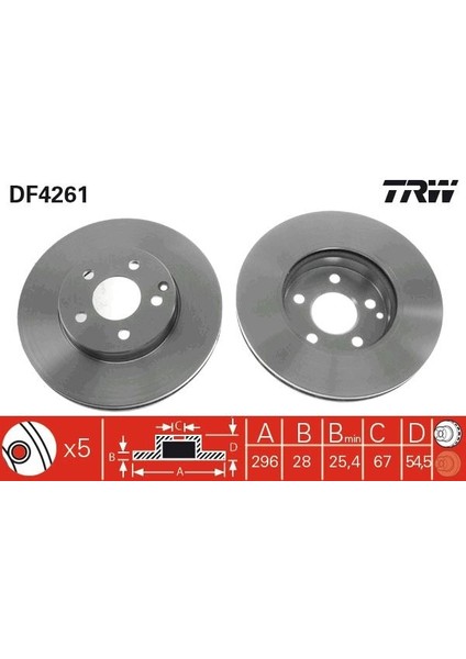 FREN DISKI ON MERCEDES W211 S211 W221 A2114210812