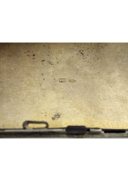 Motifi Altın Işlemeli Damgalı Savatlı Gümüş Tütün Tabakası AOB1059 fırsatları