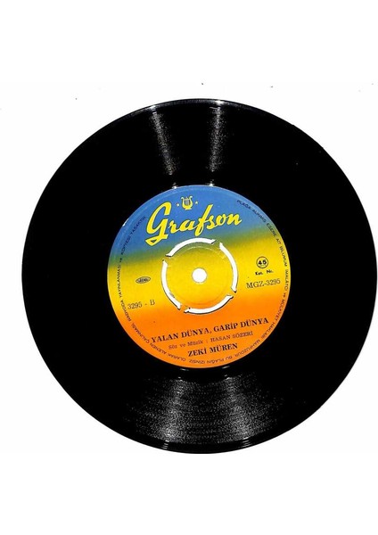 Zeki Müren – Aliyi Gördüm Aliyi Yalan Dünya, Garip Dünya Plak (108.5) PLK19593 fiyatları