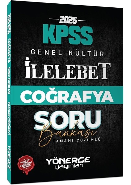 Yönerge 2026 Kpss Coğrafya Ilelebet Soru Bankası Çözümlü Yönerge Yayınları